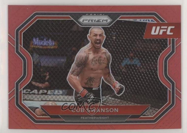 2021 Panini Prizm UFC Red Prizm /275 Cub Swanson #136 5y5