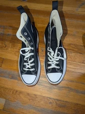 Converse Run Star Hike Shoes Mens Size 11 Black White Gum Platform Chuck Worn 2x