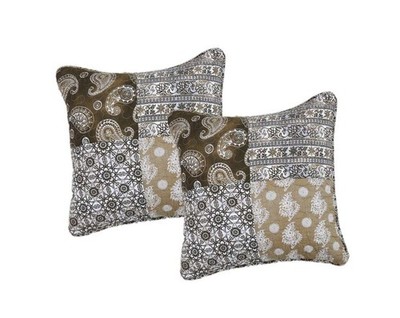 DaDa Bedding Set of 2 Bohemian Patchwork Moroccan Paisley Dreams Throw Pillow Co