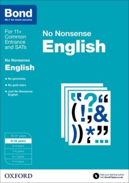 Bond: English: No Nonsense 9-10 years by Bond 11+ (Paperback Book)