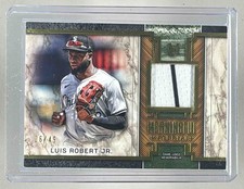 Luis Robert Jr 2025 Topps Museum #MMR-LR Gold Meaningful Material GU Patch /49