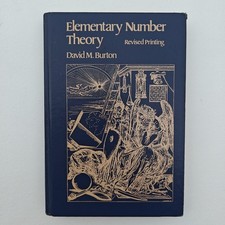  1980 Elementary Number Theory by David Burton Hardcover 
