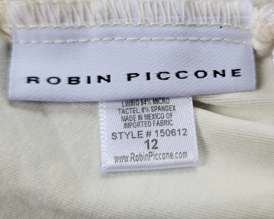 Traje de baño Robin Piccone Danielle de una pieza (azul crema) talla 12-$146  Foto 2 de 3