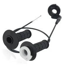 Throttle Cable Kit,7/8" 22mm Bike Throttle Assembly with Twist Throttle & 47"...