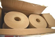 ULINE S-2350 KRAFT REINFORCED BOX-SEALING TAPE 3IN X 375FT 8 ROLLS CARTON