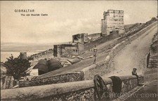 Gibraltar, Gibraltar The Old Moorish Castle Original Vintage Postcard