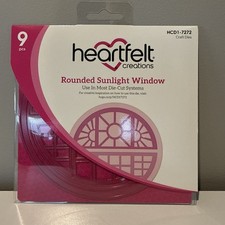New In PKG Heartfelt Creations Rounded Sunlight Windowl DIE CUT SET