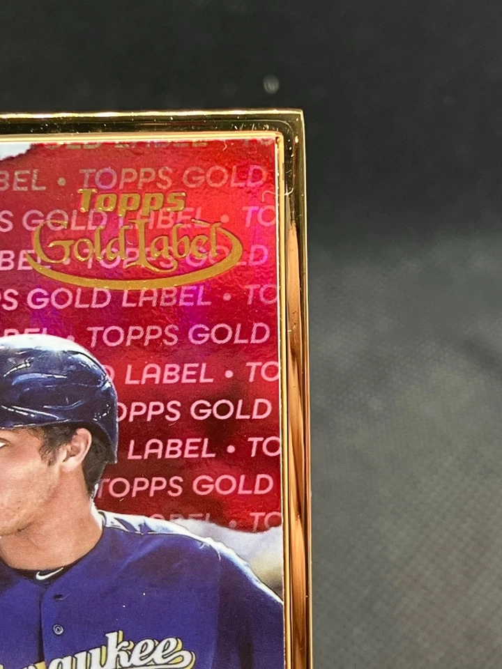 Christian Yelich 2020 Topps Gold Label FRAMED RED AUTO AUTOGRAPH #'d 5/5👀🍺⚾️🔥 - Image 3 of 4