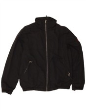 MURPHY & NYE Mens Windbreaker Jacket UK 38 Medium Black Nylon BX15