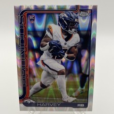 2025 Topps Chrome Rookie RayWave Refractor - RJ Harvey #330