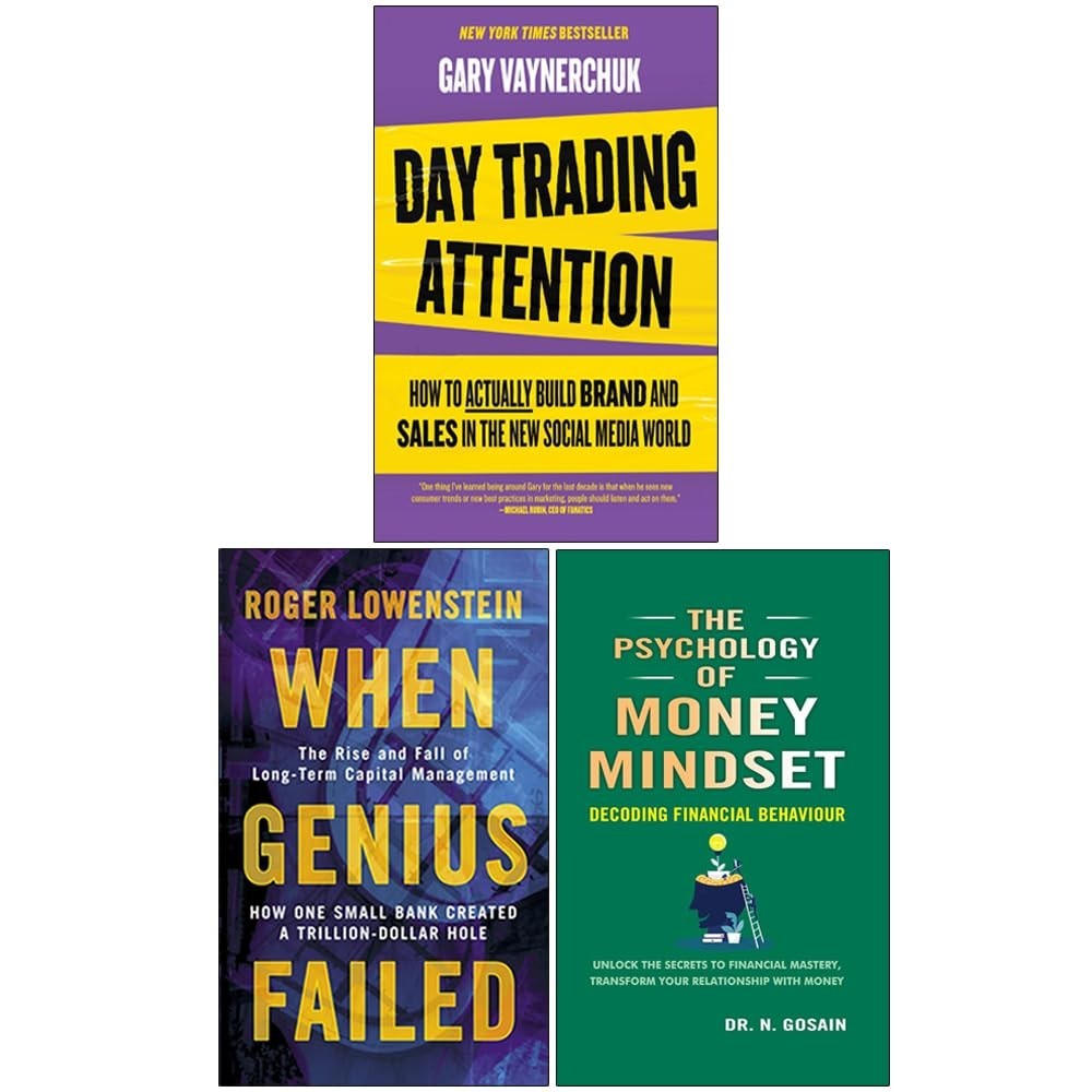 Day Trading Attention HB, When Genius Failed,Psychology of Money Mindset 3 Books - Image 2