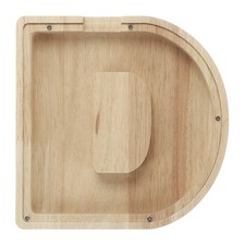 Pack of 1 Wooden Letter Piggy Bank Letter D