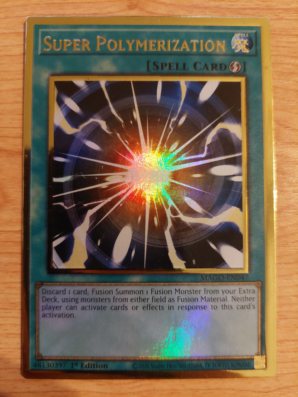 Super Polymerization - MAGO-EN047 - Near Mint NM - Gold Rare - 1st Edition