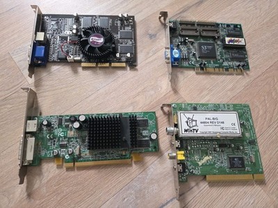 PCI Karten Bundle   Hauppauge WinTV Tuner + AOpen GeForce Mx440 + S3 Trio64v+ATI