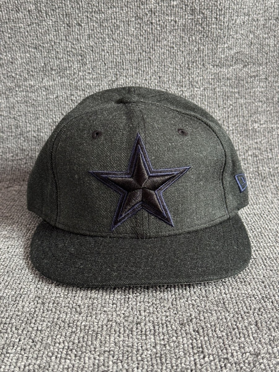 New Era Dallas Cowboys NFL Fitted Hat Charcoal Gray Tonal Star Cap