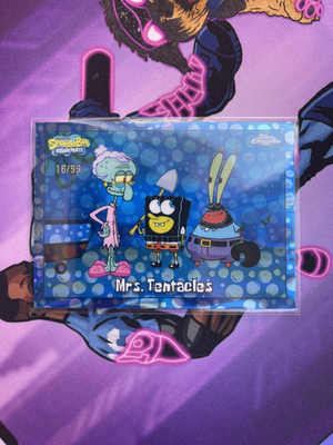 2025 Topps Chrome SpongeBob Mrs. Tentacles BubbleFractor /99 #21