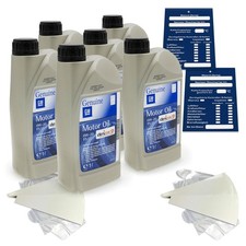 6 Liter original Opel 0W20 FS LL Motor&ouml;l GM dexosD OV0401547 API SN Plus SET