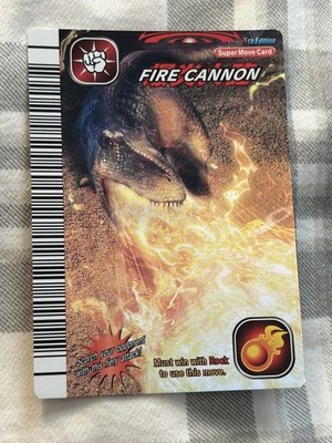 Dinosaur King Arcade Card English 5th Edition FIRE CANNON   Super Move