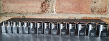 Set of 14 Milwaukee 3/8" drive shallow 6-point metric sockets 6mm to 19mm - NEW