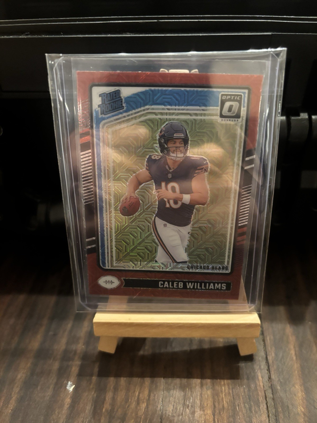 2024 Panini Donruss Optic - Rated Rookie Caleb Williams #201 Red Mojo Prizm (RC)