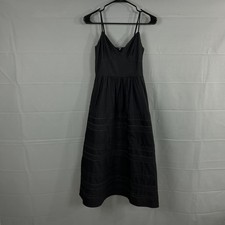 Reformation Dress 0 Naella Midi Sundress Black Boho Summer Quiet Luxury Old Mone