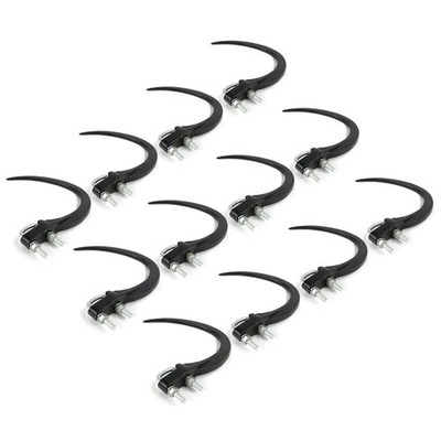 (Pack of 12) 9'' Hay Accumulator Grapple Hook Kits with U-Bolts, Nuts, Washers