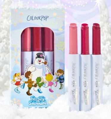 Colourpop X Frosty The Snowman Plumping Gloss Balm Trio & Lip Mask NEW