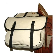 Bolsa de sillín de lona caballo tachuela equino/EE. UU./bolsas de sillín/caza/caballo de embalaje