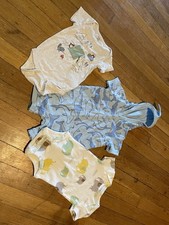 LOT Boys 3-6 month summer bundle shark jumpsuit elephants carters and gerber