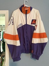 Vintage 90s NBA Pro Player Phoenix Suns Full Zip Jacket Basketball Jacket Sz XL