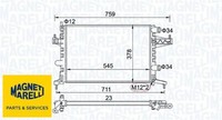Magneti Marelli 350213829000 KüHler FüR MotorküHlung MotorküHler FüR Opel