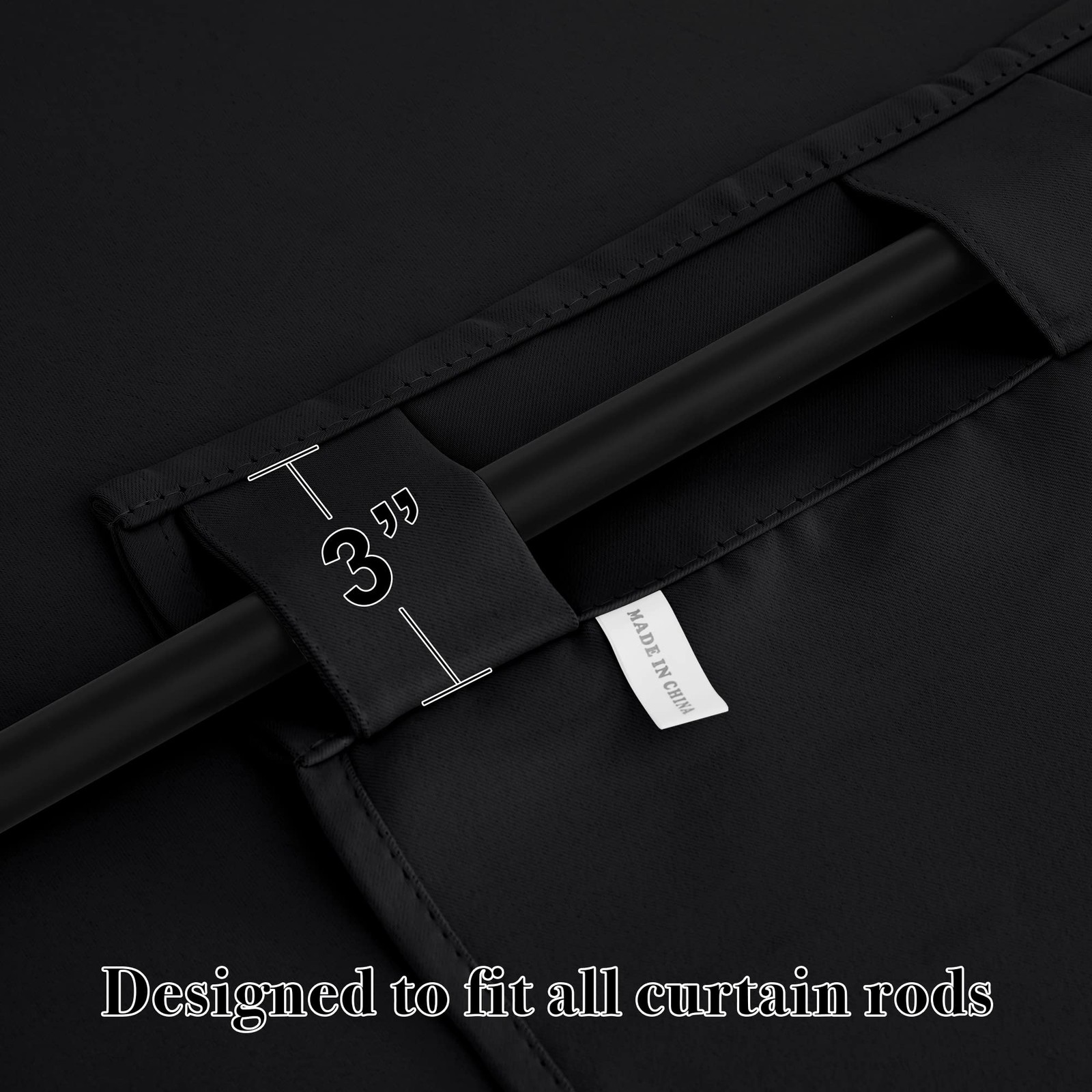 RYB HOME Short Bedroom Blackout Curtains - Small Window Treatment Set Energy ...