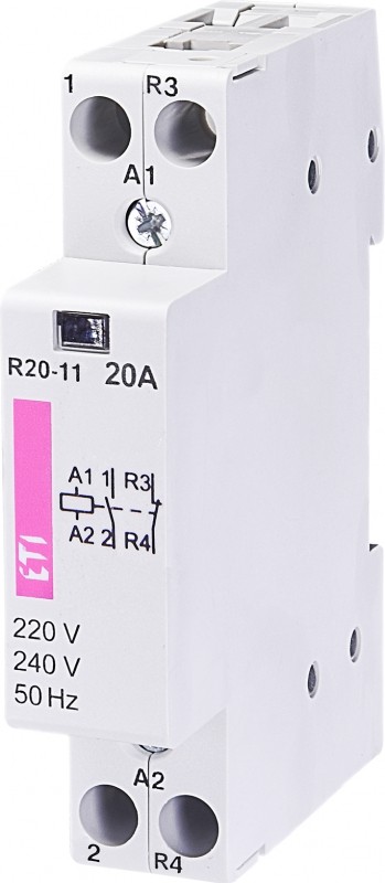 R 20-11 MODULE CONTACTORS 20A 1Z+1R 1M 230V AC ETICON 002461220