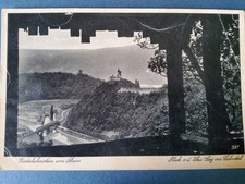 Niederlahnstein - view from the Uhu-Lay into the Lahntal - old map - unused