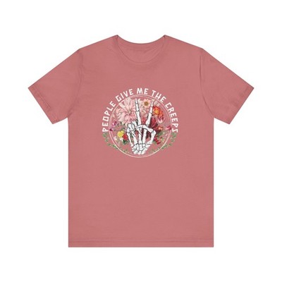 Unisex Tee, People give me the creeps tee