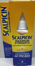 Scalpicin Max Strength Scalp Itch Treatment W/Hydrocortisone 1.5 oz. Exp 9/26