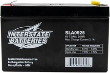6V 7Ah Battery (F1 Terminal) SLA AGM VRLA Rechargeable for Electric Fences, U...
