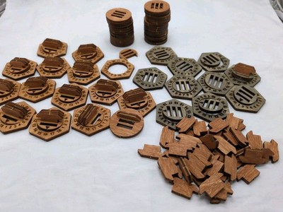 (24) Partially Built Gloomhaven Wooden Health Trackers