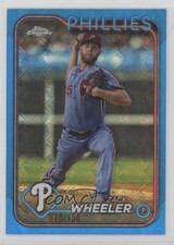 2024 Topps Chrome Logofractor Edition Blue Refractor /150 Zack Wheeler #25 16kt