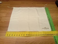 COACH SATIN LARGE DRAWSTRING DUST BAG 15" H x 20" W