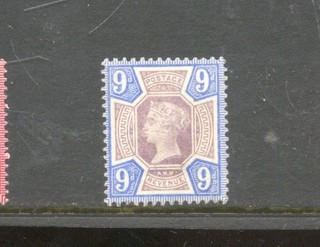 GREAT BRITAIN VICTORIA 9d JUBILEE stamp mint hinged .