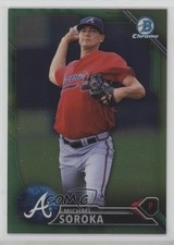 2016 Bowman Chrome Prospects Green Refractor 89/99 Mike Soroka Michael h6c