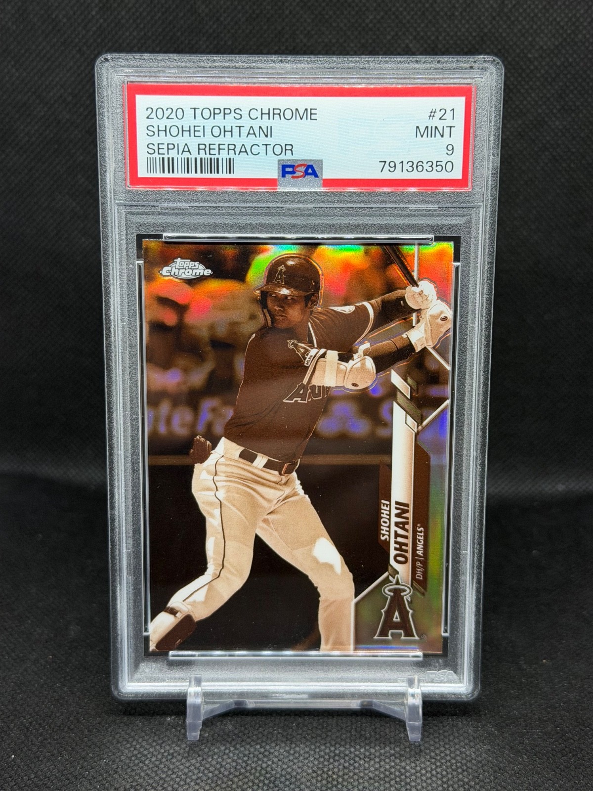 Topps Sepia Refractor Shohei Ohtani front
