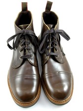 Allen Edmonds "PATTON" WEATHERPROOF Chromexcel CapToe Boots 9.5 E Brown (628N)
