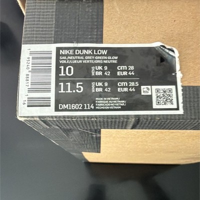 Nike Dunk Low Off-White Lot 04 Sail/Neutral Grey/Green Glow DM1602-114 Men
