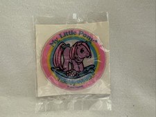 Vintage My Little Pony Puffy Sticker Tiddley Winks 1985 Hasbro 1.5"