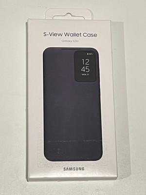 GENUINE Samsung S-View Wallet Case Galaxy S24+ Plus EF-ZS926CBEGUS - Black