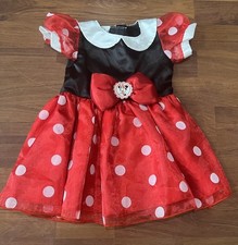 Disney Baby Girl Minnie Mouse Dress ONLY Polka Dots Costume Size 3-6 Months NWOT