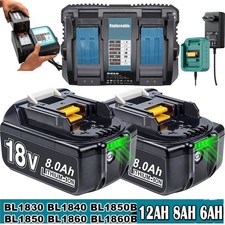 Für Makita 18V Akku 6,0Ah 8,0Ah 9,0Ah 12,.0Ah BL1860B BL1850B BL1840B BL1830B DE