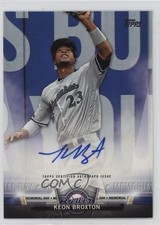 2018 Topps Salute Series 1 Memorial Day Keon Broxton #SA-KBO Auto 1cx3